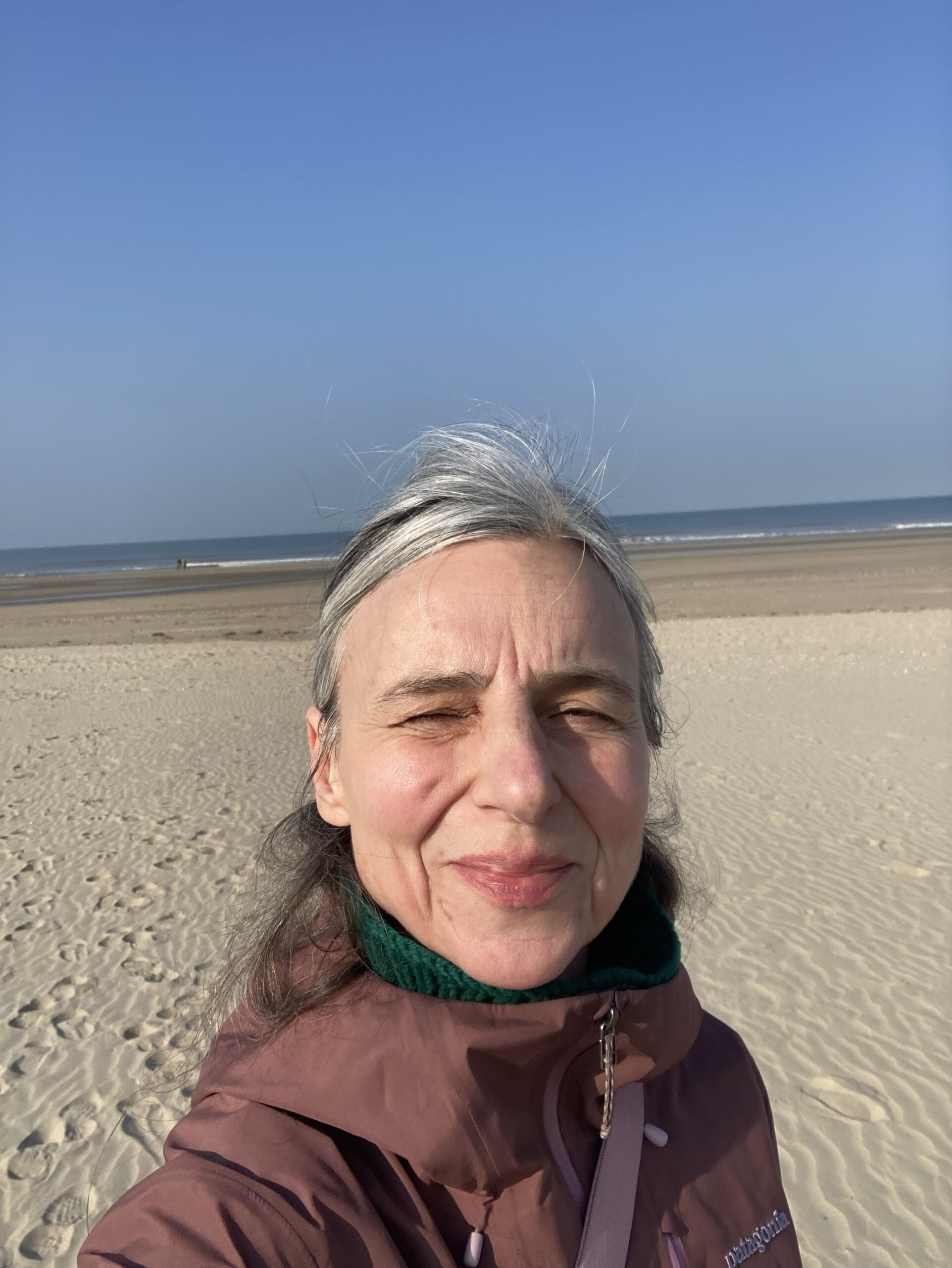 into the sea